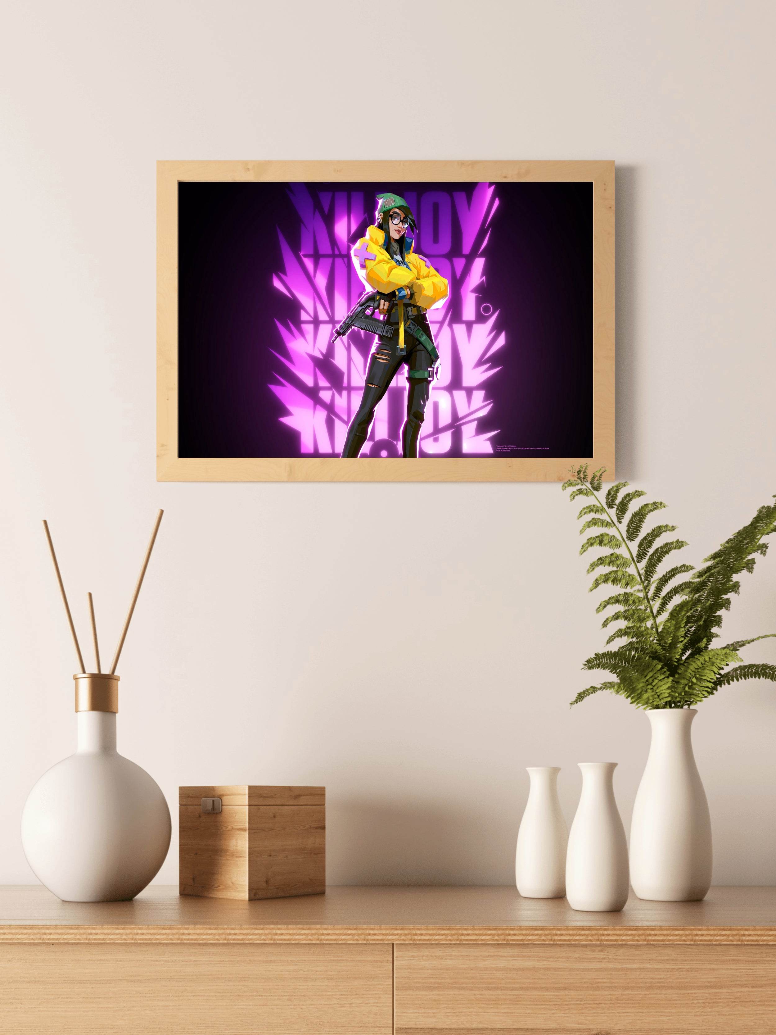 Valorant Killer Agent Gaming Wall Art - beink online art store
