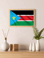 South Sudan National Flag Wall Art - beink online art store