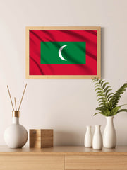 Maldives National Flag Wall Art - beink online art store