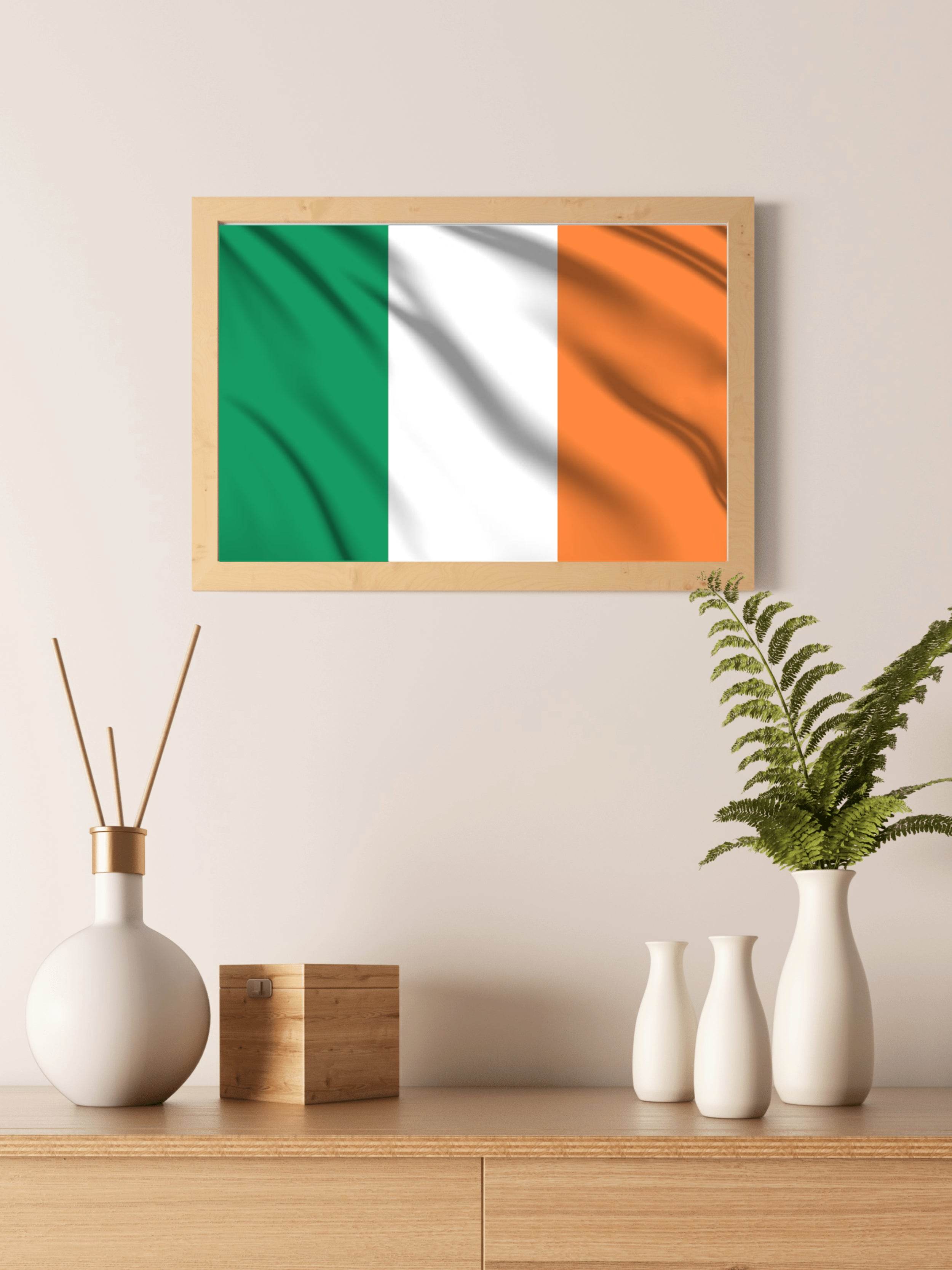 Ireland National Flag Wall Art - beink online art store