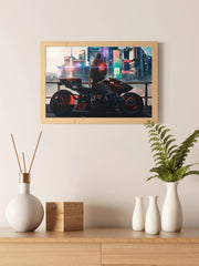 Cyberpunk 2077 Motorcycle Boogeyman Gaming Wall Art