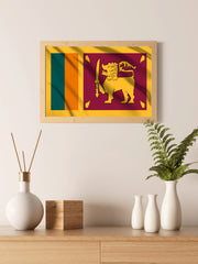 Sri Lanka National Flag Wall Art - beink online art store