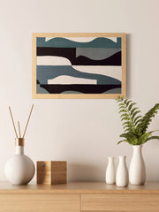 Geometric Tide Modern Wall Art