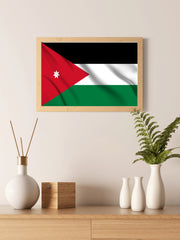 Jordan National Flag Wall Art - beink online art store