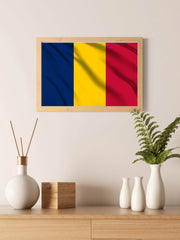 Romania National Flag Wall Art - beink online art store