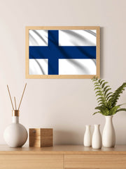 Finland National Flag Wall Art - beink online art store