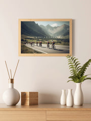 Cyclists in Motion Wall Art