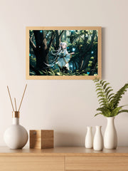 Frieren Magical Forest Anime Wall Art