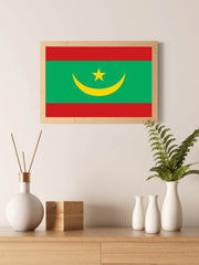 Mauritania National Flag Wall Art - beink online art store