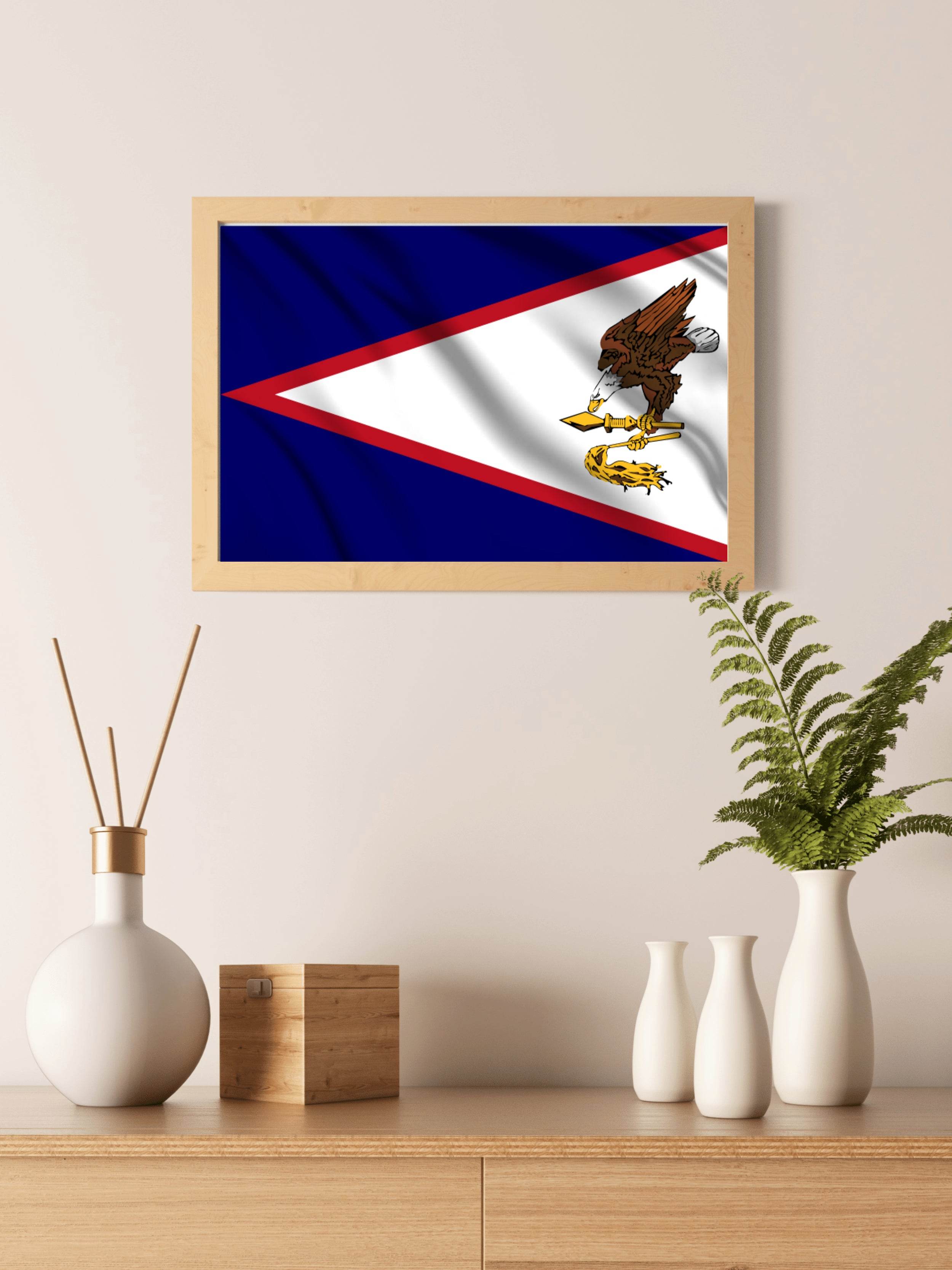 American Samoa National Flag Wall Art - beink online art store