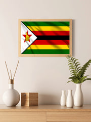 Zimbabwe National Flag Wall Art