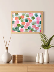 Colorful Watercolor Dot Abstract Pattern