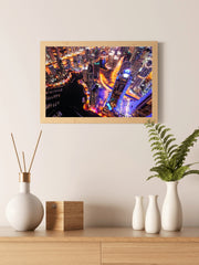 Skyward Towers at Night Wall Art