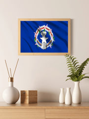 Northern Mariana Islands National Flag Wall Art - beink online art store