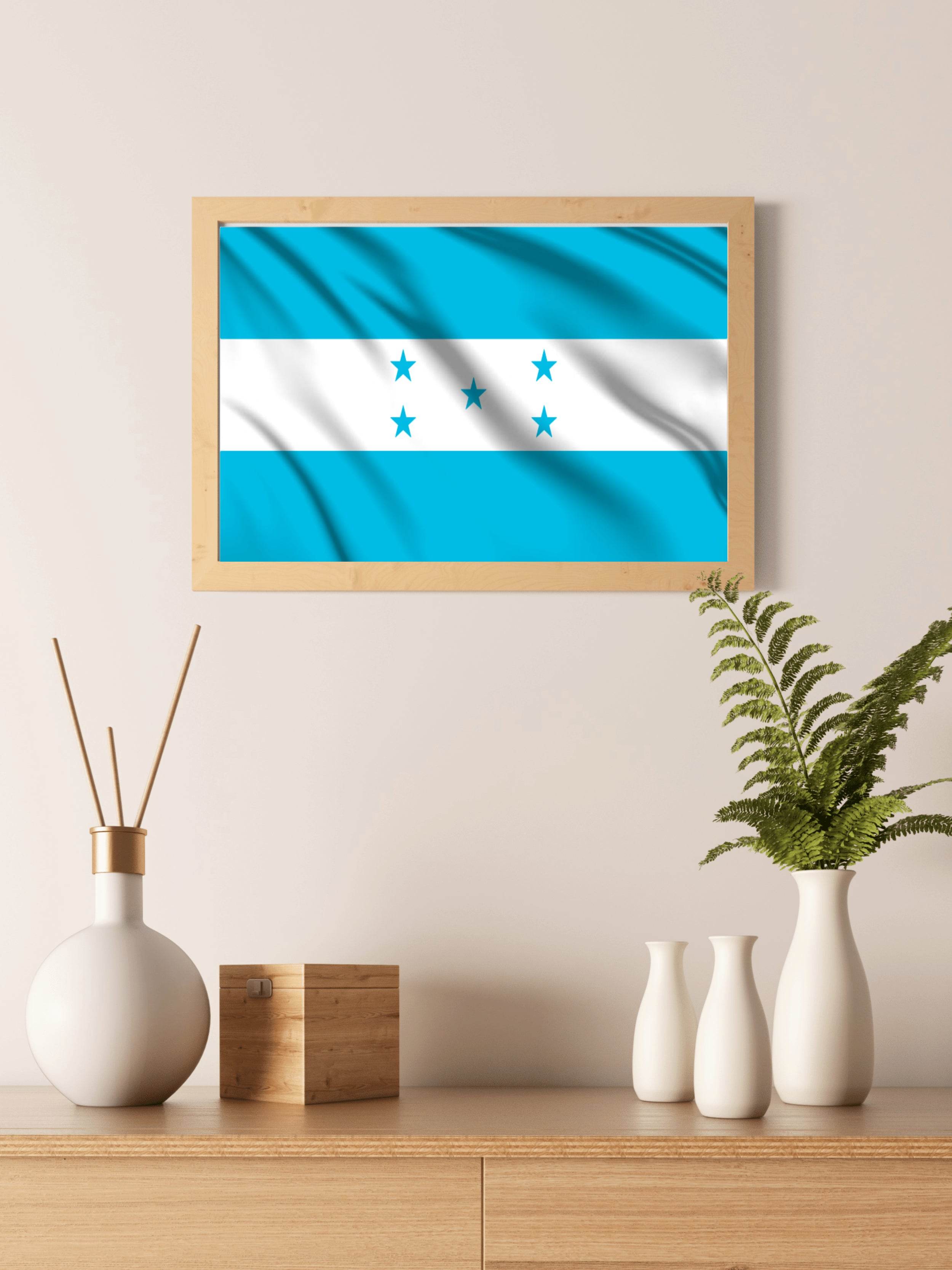 Honduras National Flag Wall Art - beink online art store