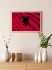 Albania National Flag Wall Art