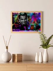 Leonardo DiCaprio - Colorful Dollar Background Wall Art