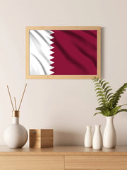 Qatar National Flag Wall Art