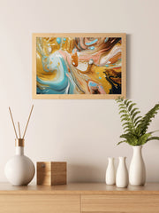 Multicolor Painted Oil Abstract Wall Art