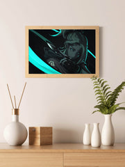 Neon Valorant Anime Gaming Wall Art - beink online art store