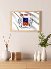 Mayotte National Flag Wall Art - beink online art store