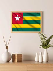 Togo National Flag Wall Art - beink online art store