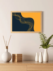 Particle Flow Digital Wave Abstract Wall Art