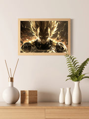 Angry Vegeta Anime Wall Art