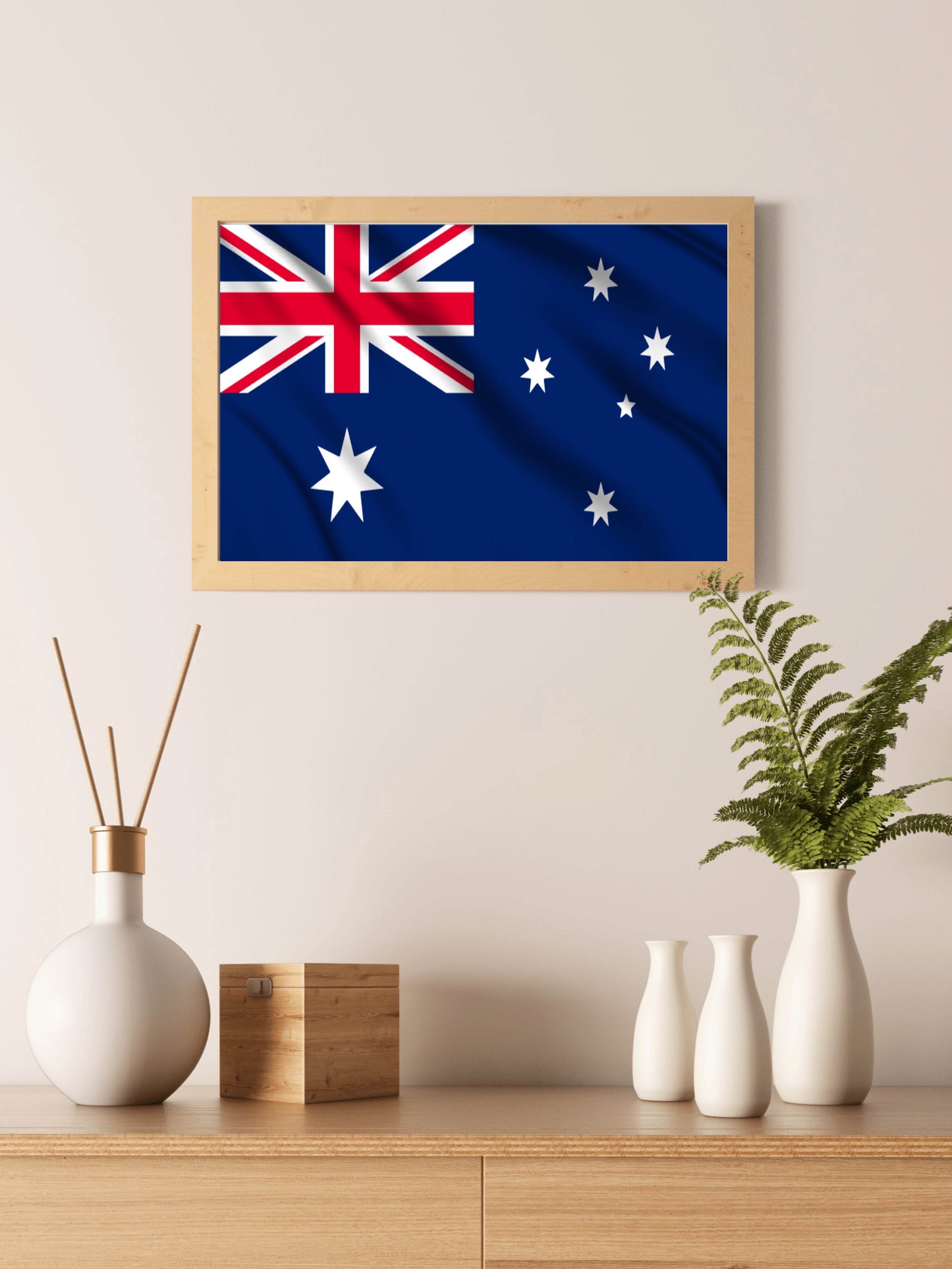 Australia National Flag Wall Art - beink online art store