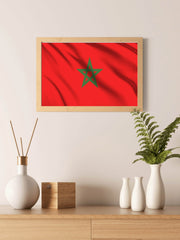 Morocco National Flag Wall Art - beink online art store
