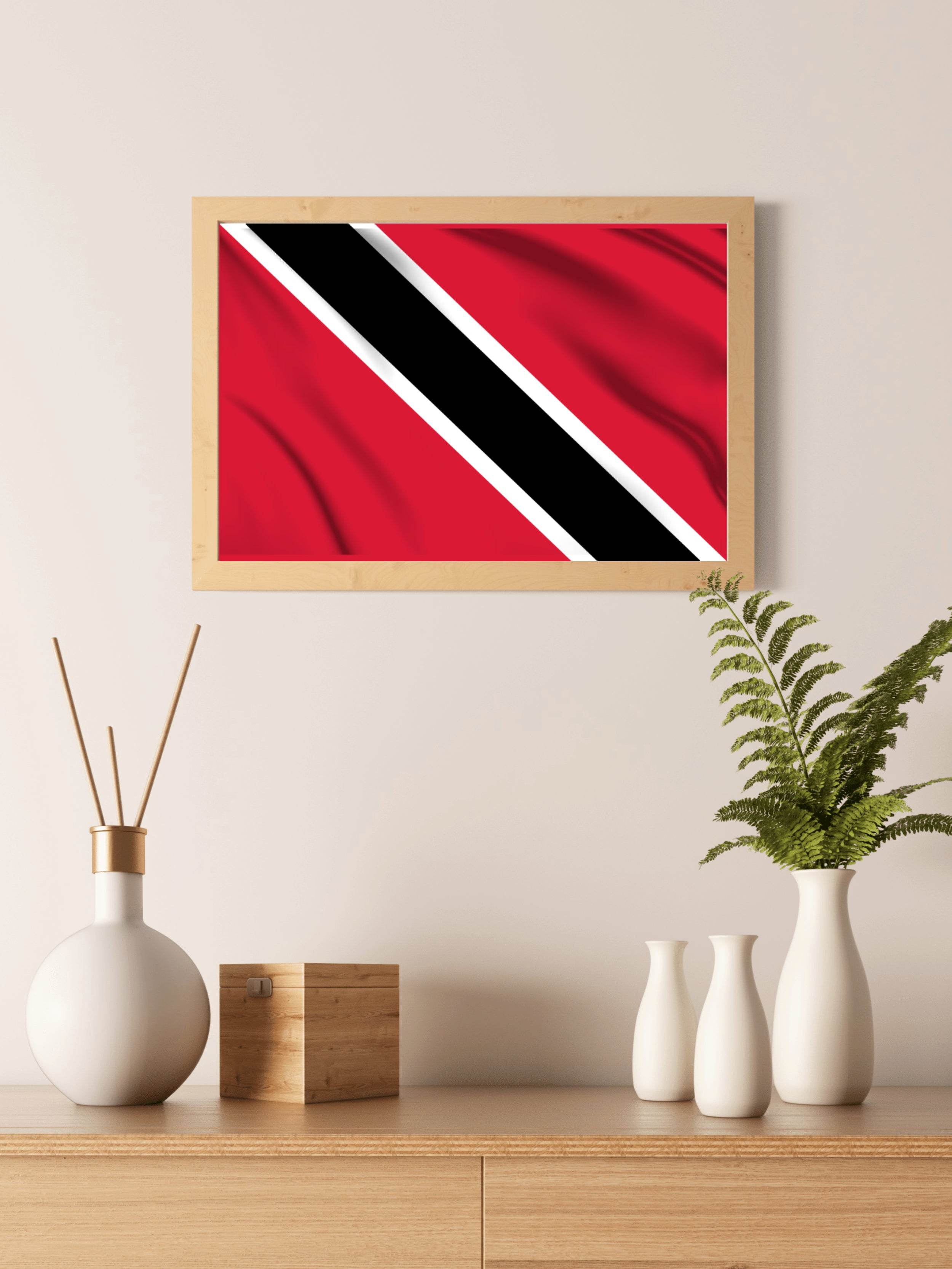 Trinidad and Tobago National Flag Wall Art - beink online art store