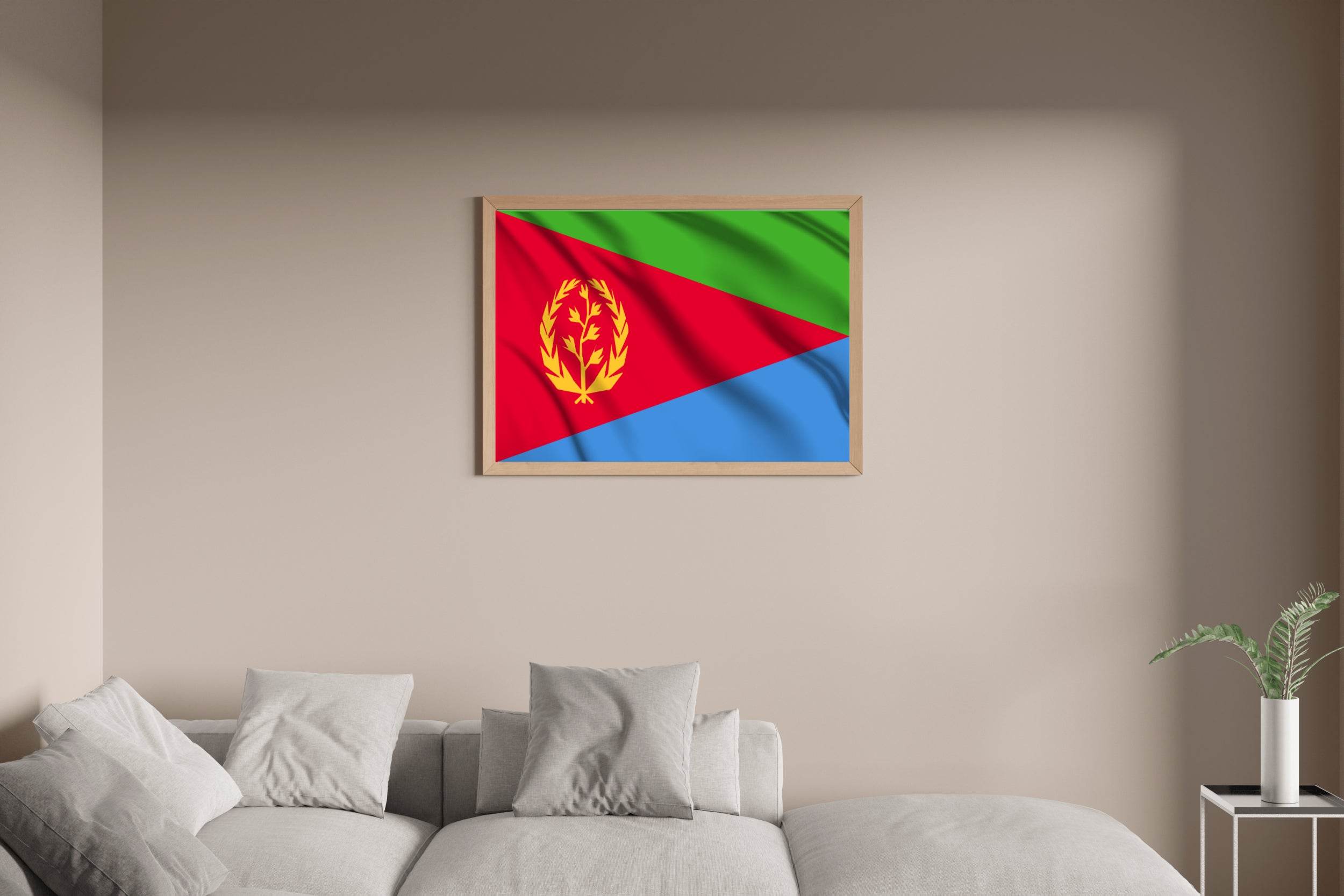 Eritrea National Flag Wall Art - beink online art store