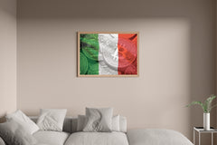 Crypto Bitcoin Money Flag Wall Art