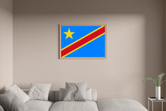 Democratic Republic of the Congo National Flag Wall Art