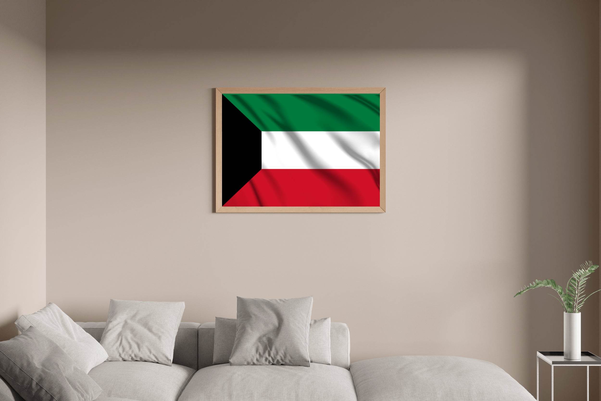 Kuwait National Flag Wall Art - beink online art store