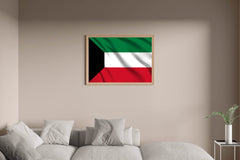 Kuwait National Flag Wall Art - beink online art store