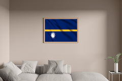 Nauru National Flag Wall Art