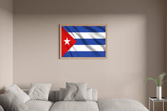 Cuba National Flag Wall Art - beink online art store