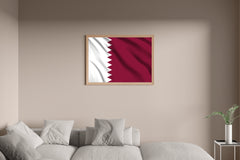 Qatar National Flag Wall Art