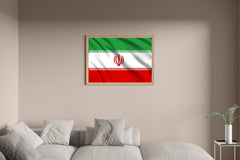 Iran National Flag Wall Art - beink online art store