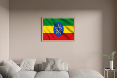 Ethiopia National Flag Wall Art - beink online art store