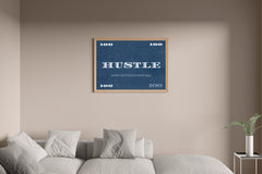 Hustle Motivational Wall Art