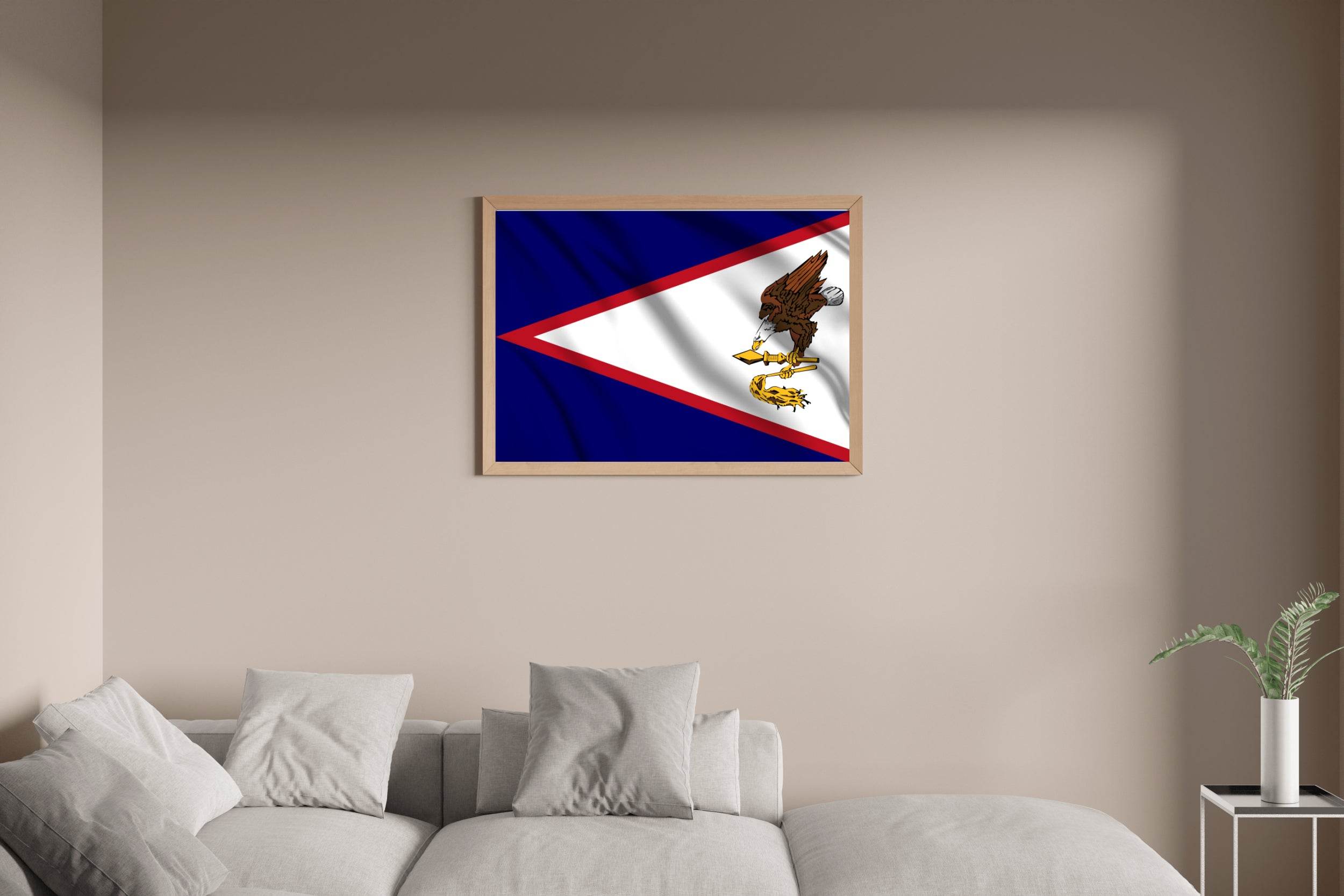 American Samoa National Flag Wall Art - beink online art store