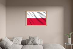 Poland National Flag Wall Art