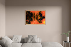 Fire Through Abstract Wall Art