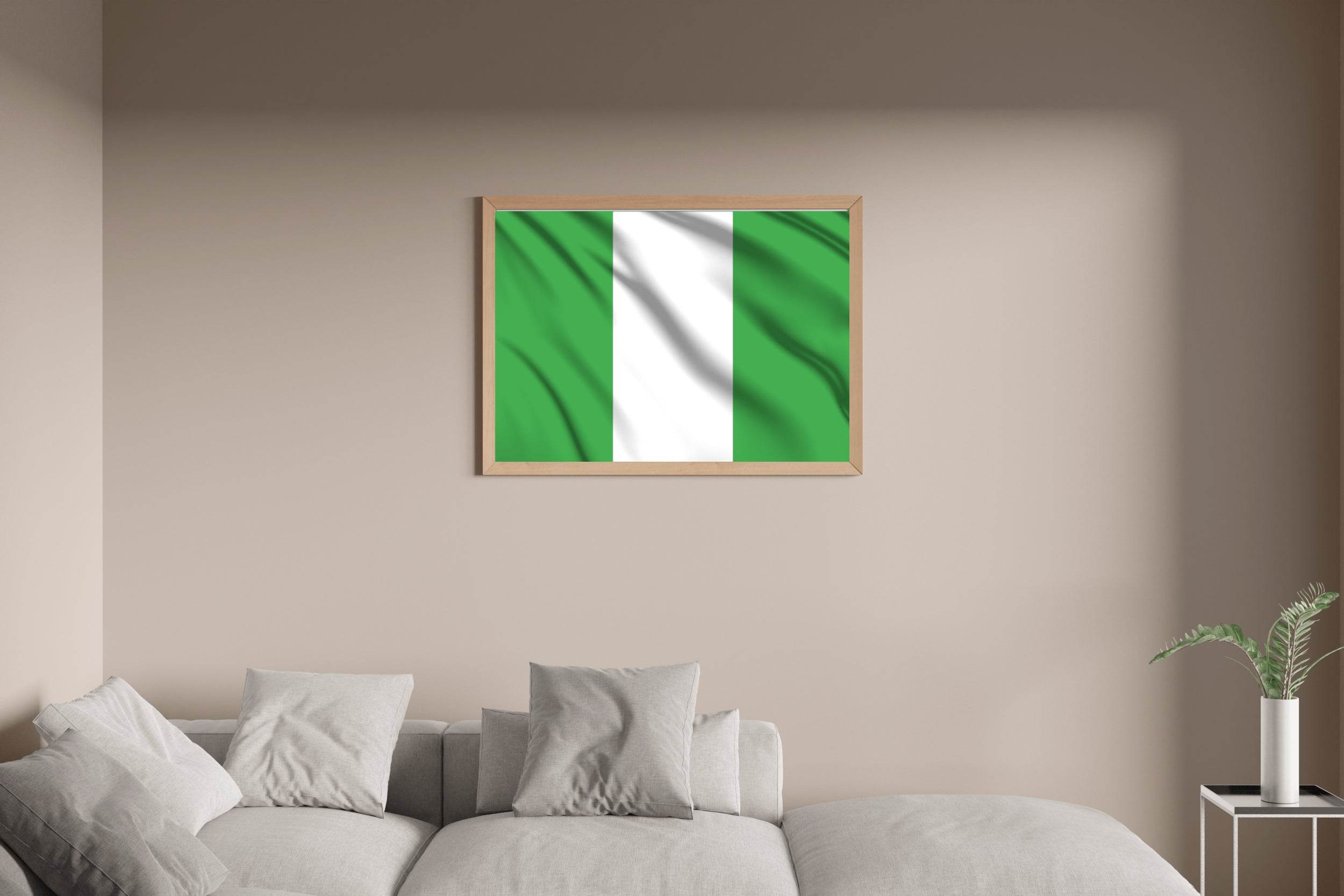 Nigeria National Flag Wall Art - beink online art store