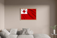 Tonga National Flag Wall Art - beink online art store