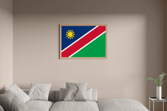 Namibia National Flag Wall Art - beink online art store