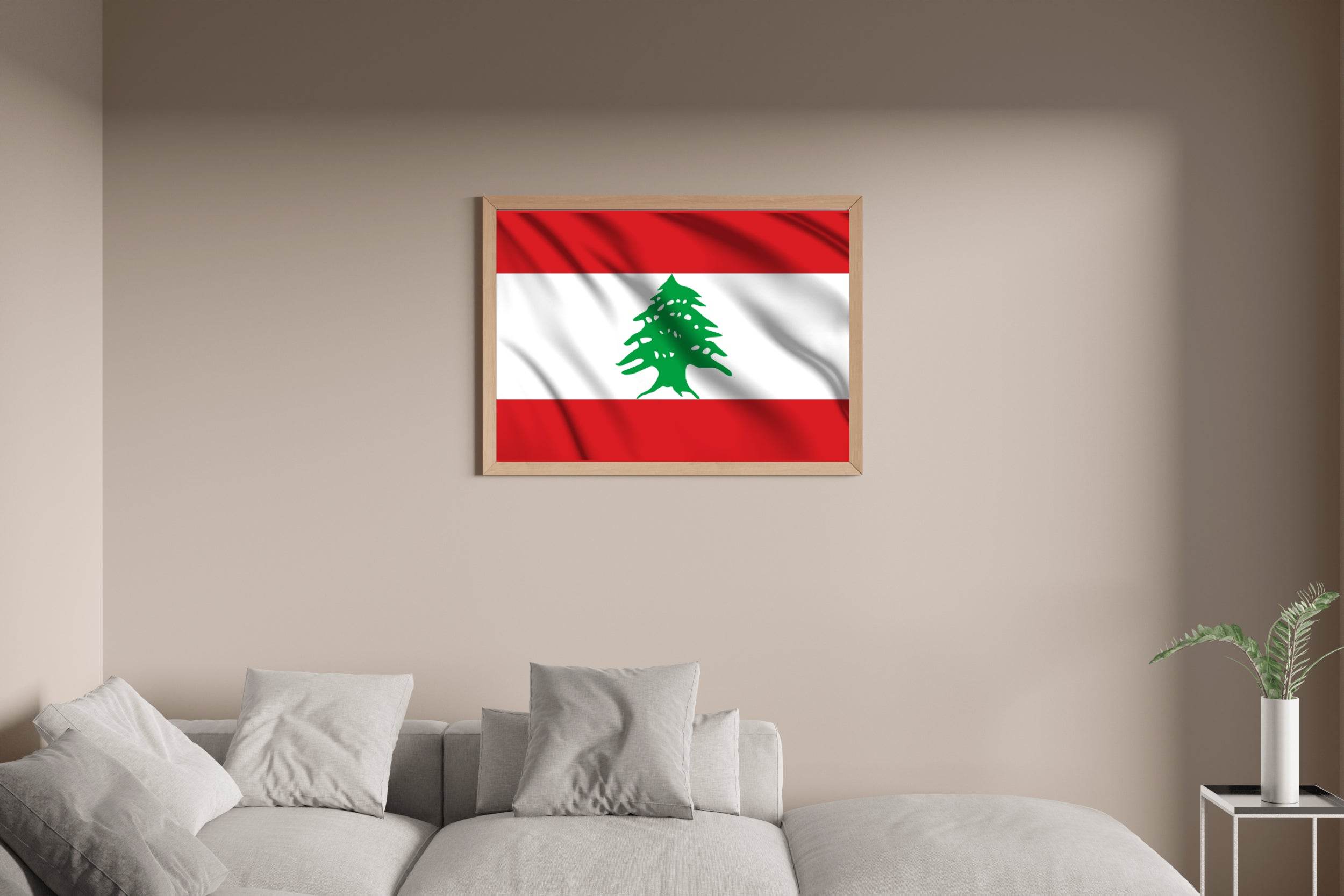 Lebanon National Flag Wall Art - beink online art store
