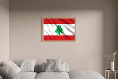Lebanon National Flag Wall Art - beink online art store